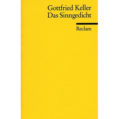 Das Sinngedicht, Taschenbuch von Gottfried Keller, Reclam, Philipp, 978-3-15-006193-0