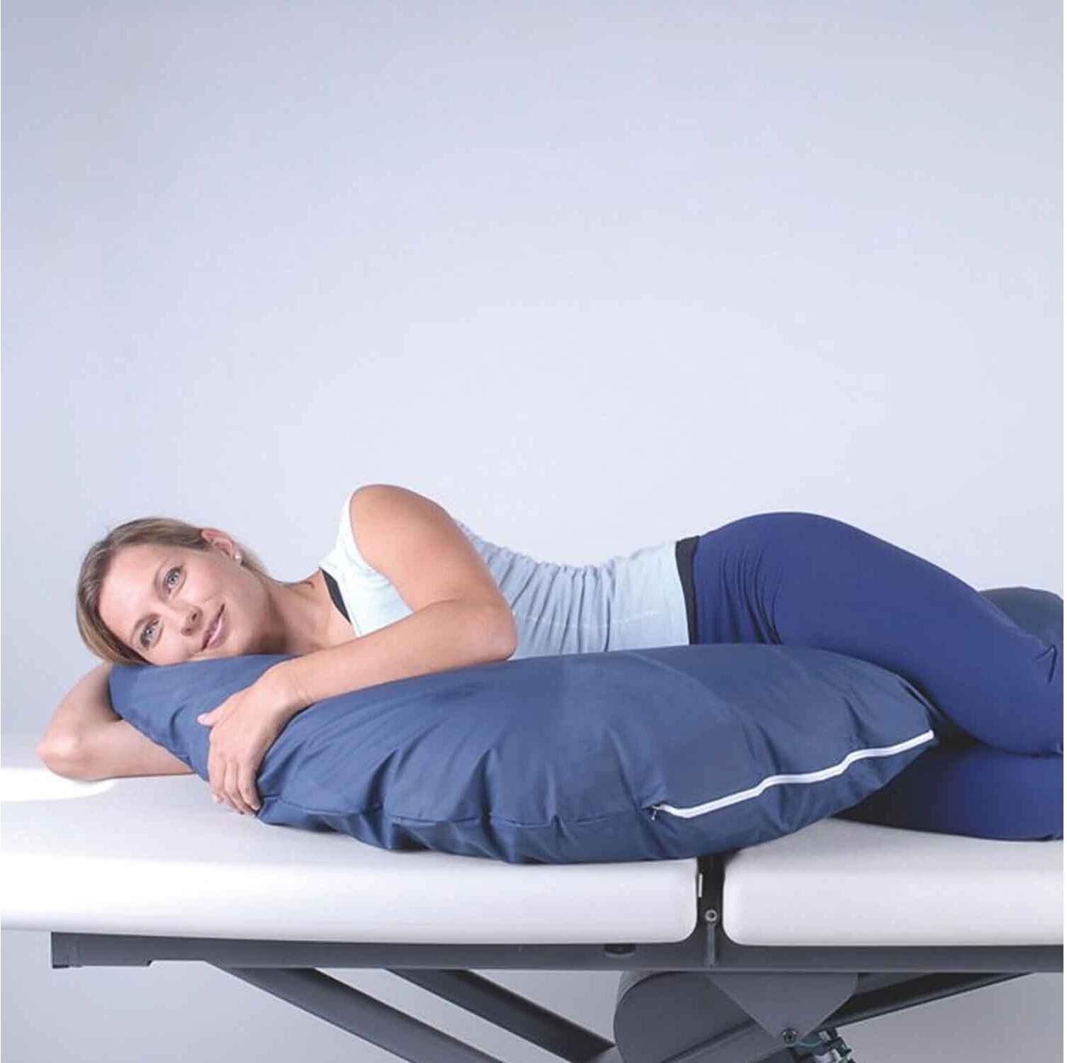 Stützkissen SISSEL "zu Comfort", blau, B:35cm L:195cm, Kunstfaser, Funktionskissen, Stützkissen blau B/H/L: 35cm x 195cm