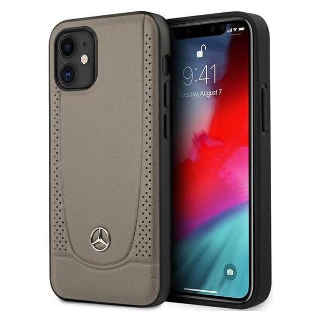 Mercedes MEHCP12SARMBR iPhone 12 mini 5.4-inch brown hard case Urban Line (Apple iPhone 12 mini) (MEHCP12SARMBR)