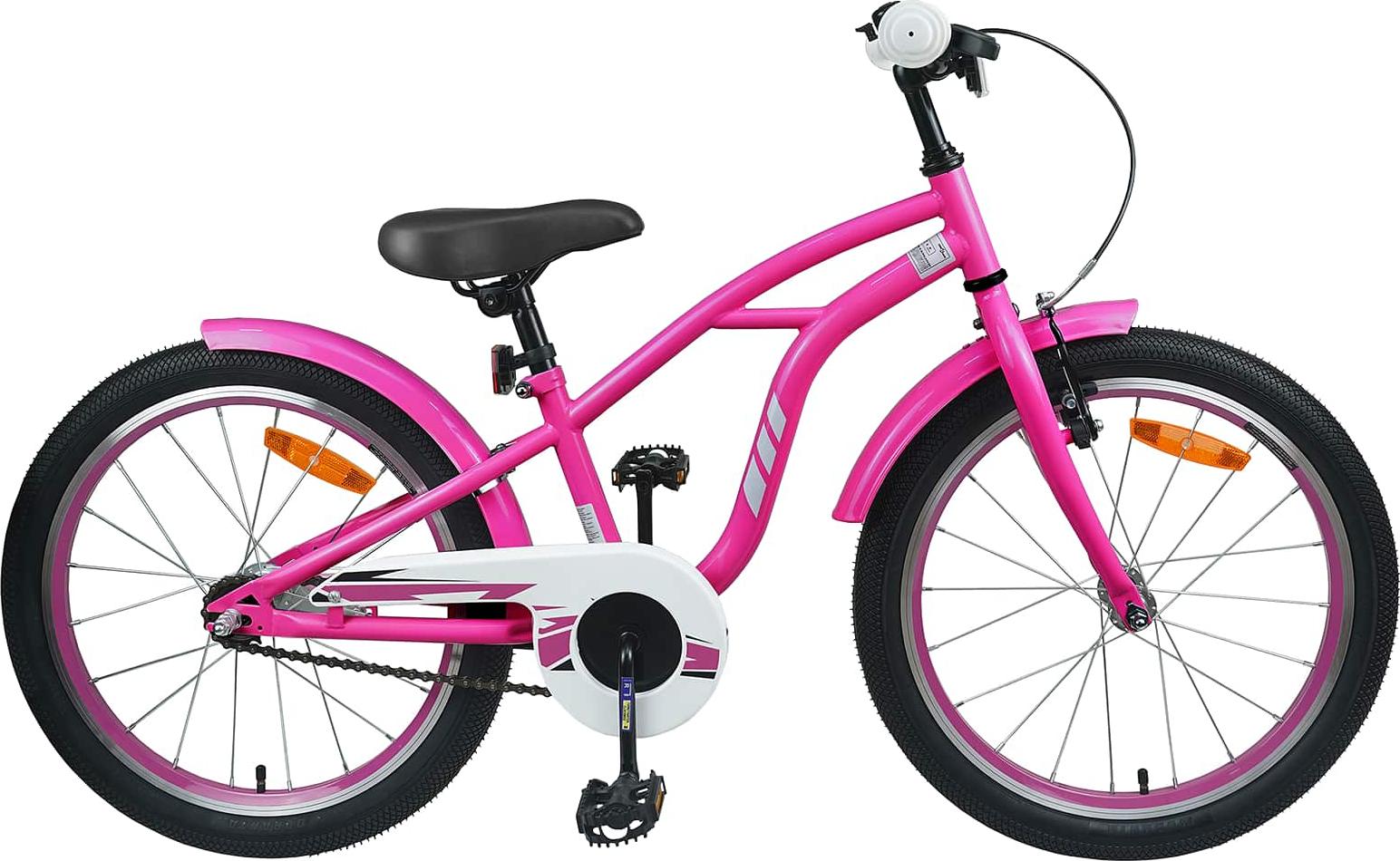 Kinderfahrrad 22 Zoll für 7-12 Jahre alt Dunkelrosa
