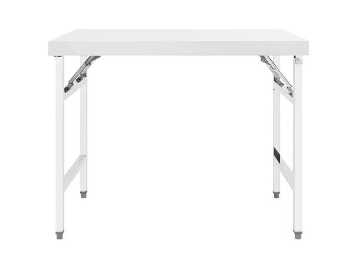 MMCZ Table de préparation/Plan De Travail - Table de travail pliable de cuisine 100x60x80 cm Inox@5576177@