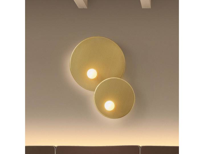 LEDS-C4 Wandlampe Trip, dimmbar, messing / gold, für Wohn- / Esszimmer, Aluminium, Modern, Wandleuchte, Wandlampe Innen