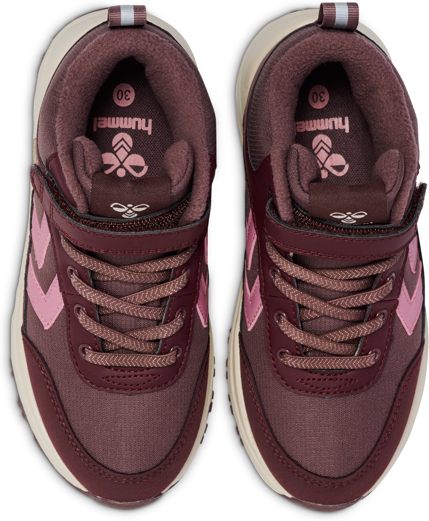 Sneaker HUMMEL "ROOT TEX JR", Jungen, Gr. 26, Textil, braun (vineyard wine), Synthetik, Schuhe Sneaker, wasserdicht vineyard wine 26, Textil