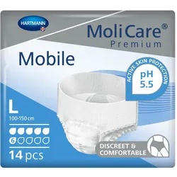 MoliCare Premium Mobile, 6 Tropfen, Gr.L, Hüftumfang 100 - 150 cm 14 St