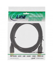 InLine USB-Kabel USB M bis M 3 m Schwarz (34330S)