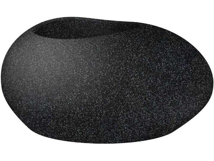 Pflanzkübel SCHEURICH Flow 48/280 Granit , grau (granit), B:48cm H:22,8cm, Kunststoff, Pflanzgefässe, Pflanzkübel