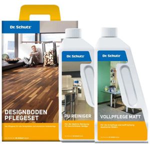 Dr.Schutz Bodenpflege Pflegeset, Konzentrat, reinigt & schützt alle PVC-Designböden, 2x 750ml