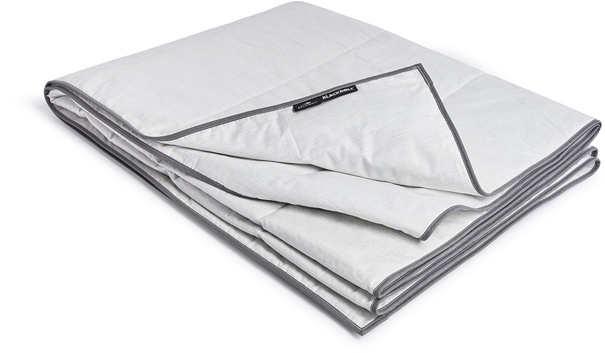 BLACKROLL Recovery Blanket Summer microfibre B/D/H: 155 x 220 cm - Wit/Grijs