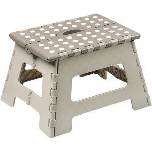 Kesper Tritthocker 70631, klappbar, aus Kunststoff, 1 Stufe, beige