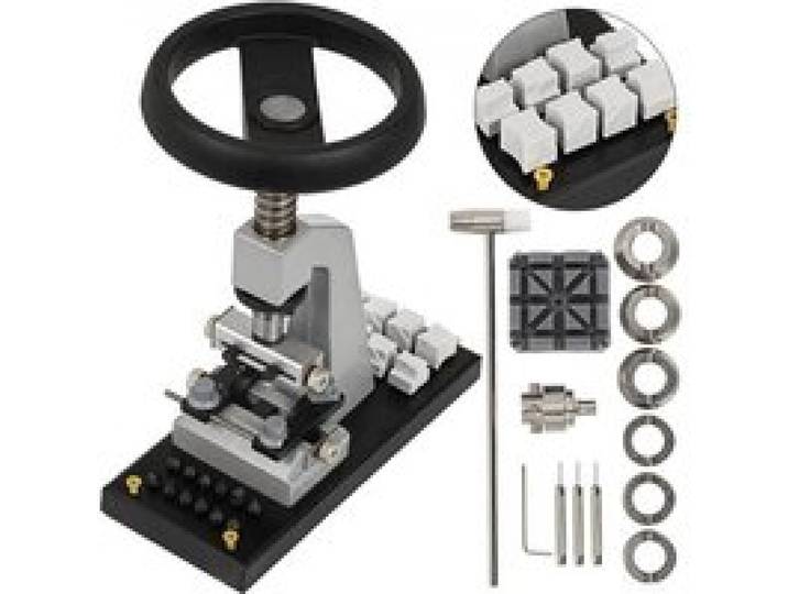 VEVOR Ouvre-montre de Banc 5700 Ouvreur de Montres Cadre en Fonte Outils de Réparation de Montres 3 kg Ensemble d'Outils d'Horloger 0,6 ~ 2,2cm Ouvrir et Fermer Librement pour Boîtier Étanche à Visser
