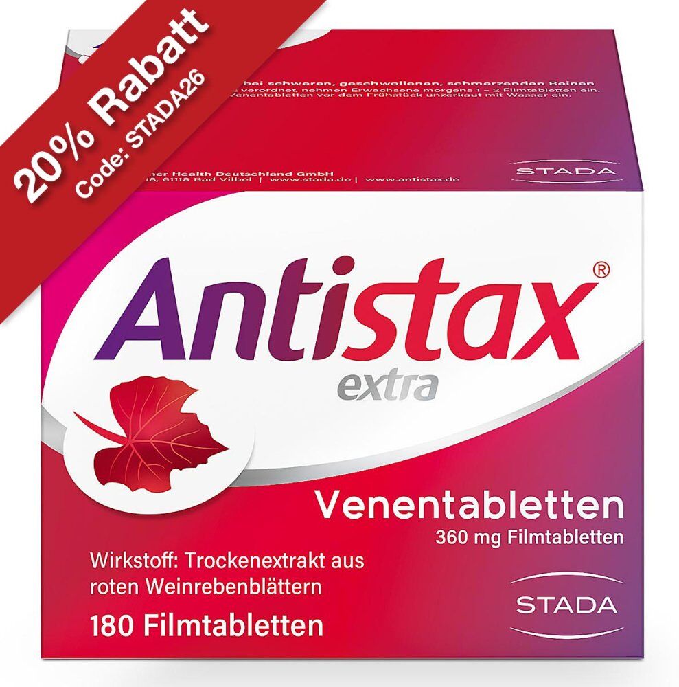 Antistax® extra Venentabletten bei Venenschwäche