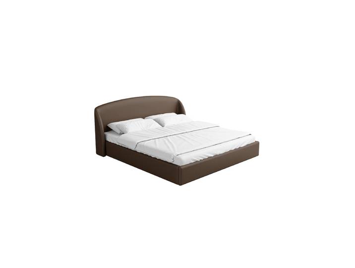 Design Polsterbett „Eloria“ mit Ablagefach, Kunstleder Dunkelbraun BLOOMINGLOFT Collection