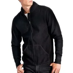 Bread and Boxers Fleece Jacket Schwarz Polyester Small Herren
