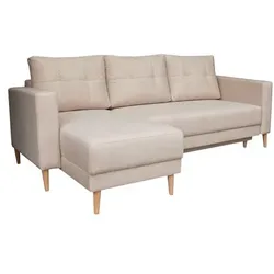 Exxpo by Gala Ecksofa mit Funktion Arte II Stoff Beige