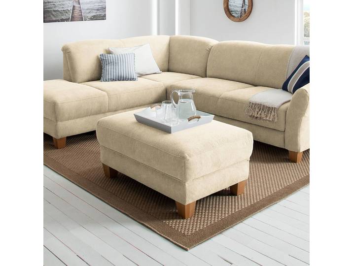 Repose-pieds 101 x 45 x 66cm Beige/Crème