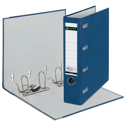 LEITZ Doppelordner 2x A5 quer Karton blau