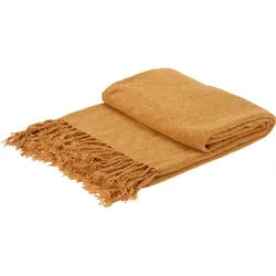 Decke CHENILLE (BT 130x160 cm) - gelb - BT 130x160 cm