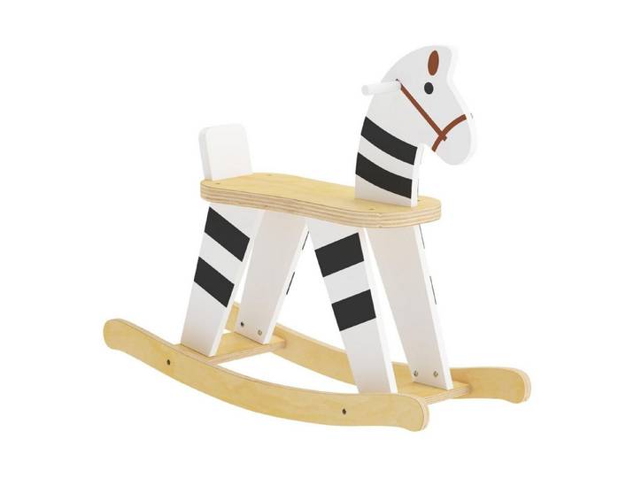 FELIXLEO Spielküche Schaukelpferd Kinder Schaukeltier Haltegriffen Rückenlehne 1 5 3