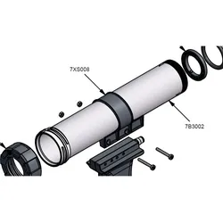 COX Ersatzteil 7B 3002 Barrel Airflow Cartridge 276mm/400ml Alu-Rohr