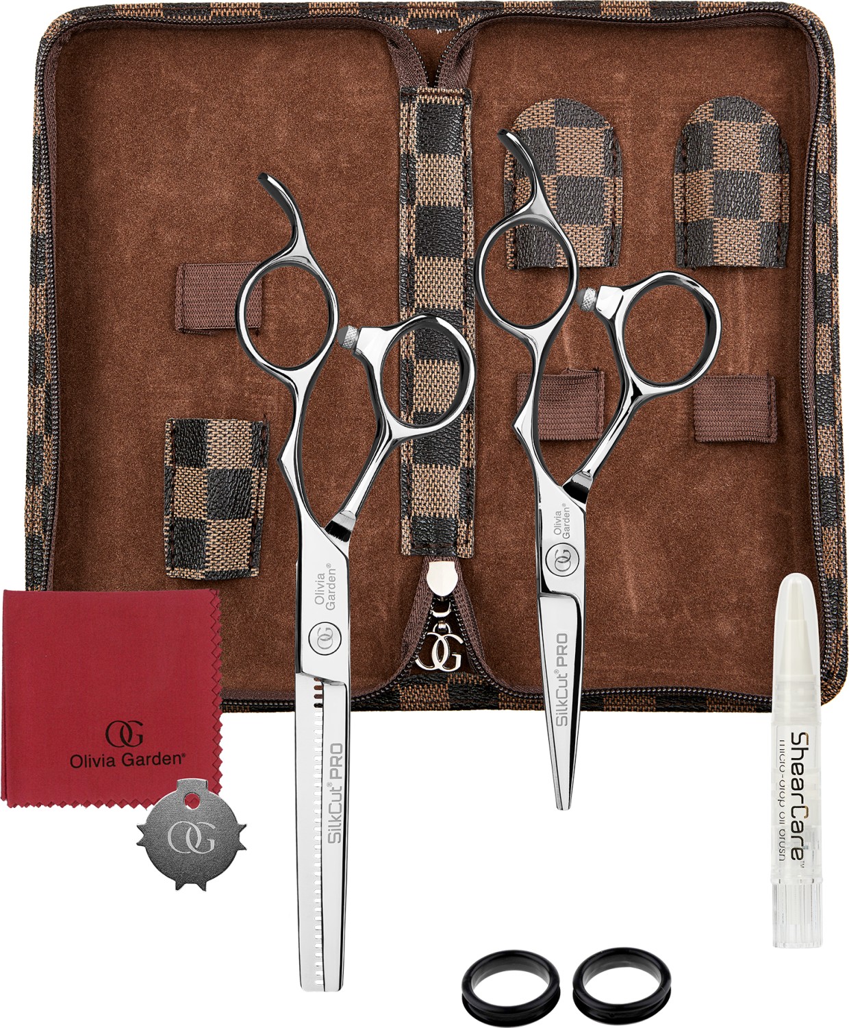 Olivia Garden SilkCut Pro Silver 2er Set S-1227