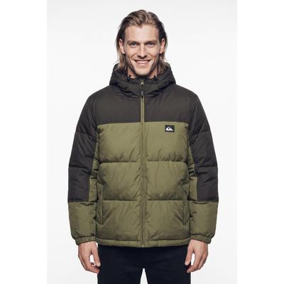Steppjacke QUIKSILVER "COLD DAYS HOODIE", Herren, Gr. S, grape leaf, Obermaterial: 100% Polyester, Jacken Steppjacke, mit sportlichem Stil, für Alltag und Freizeit, in lässiger Optik