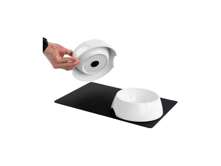 Futternapf, schwarz (schwarz, weiß), SILWY MAGNETIC SYSTEM, Näpfe, Futternapf