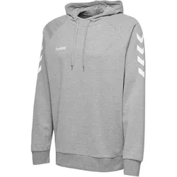 hummel GO Baumwoll Hoodie Kinder grey melange 152