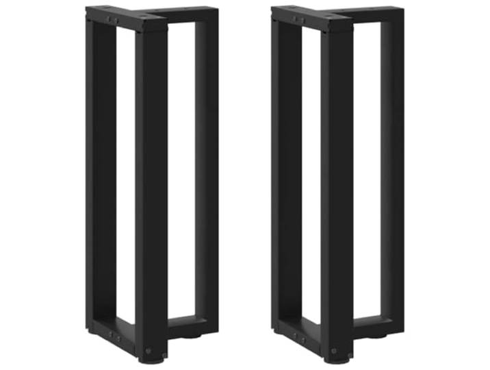 hliofuir Konsolentischbeine T-Form 2 STK Schwarz Metall 38x25x73 cm Robuste Tischbeine aus Metall für individuellen Konsolentisch in Flur, Wohnzimmer oder Büro mit Höhenverstellung.