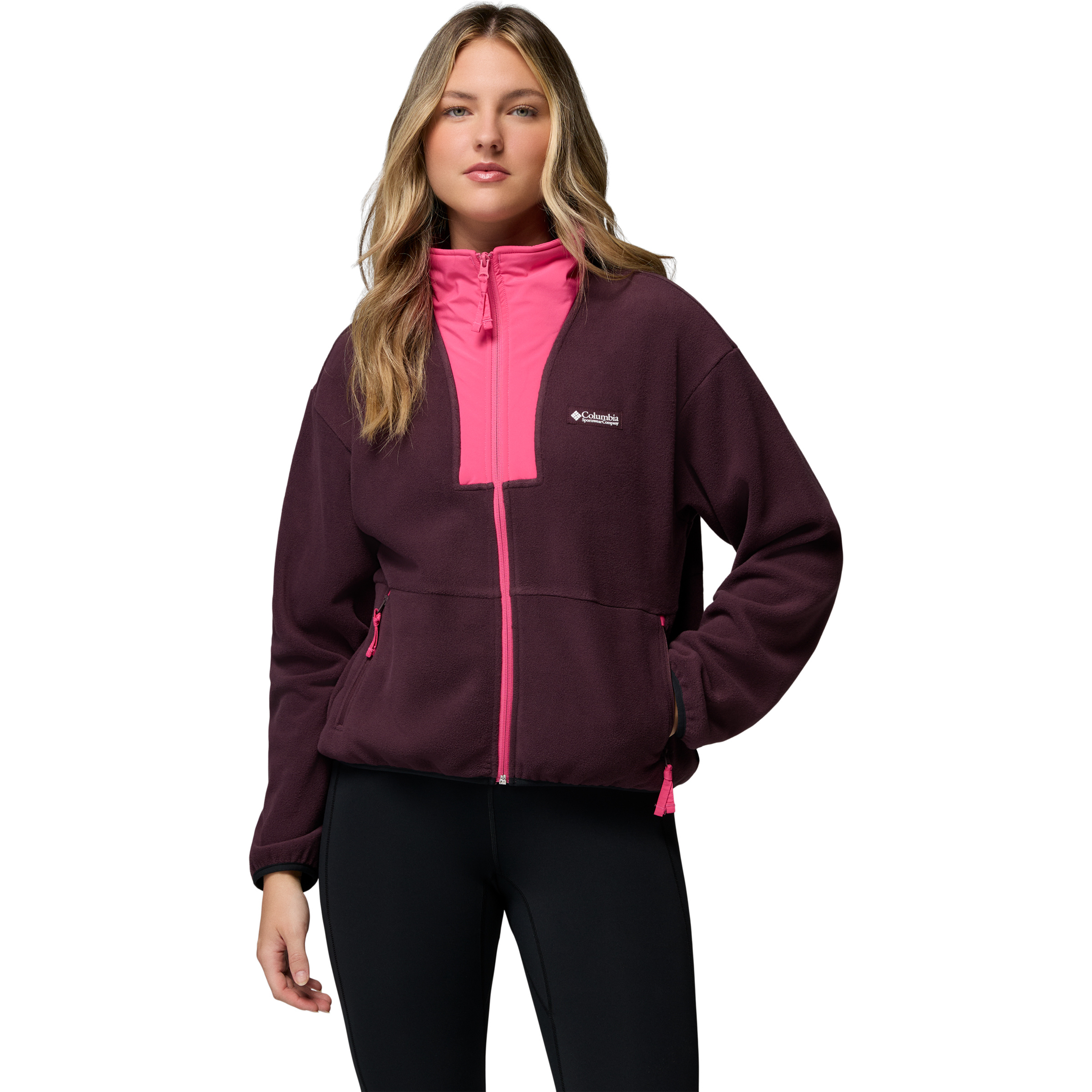 Columbia Sequoia Grove II Damen Fleecejacke lila Größe XS Trekking Wasserabweisend