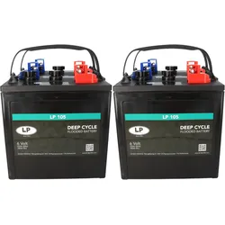 4x Traktionsbatterie Landport LP 105 6V 225Ah Deep Cycle (24V)
