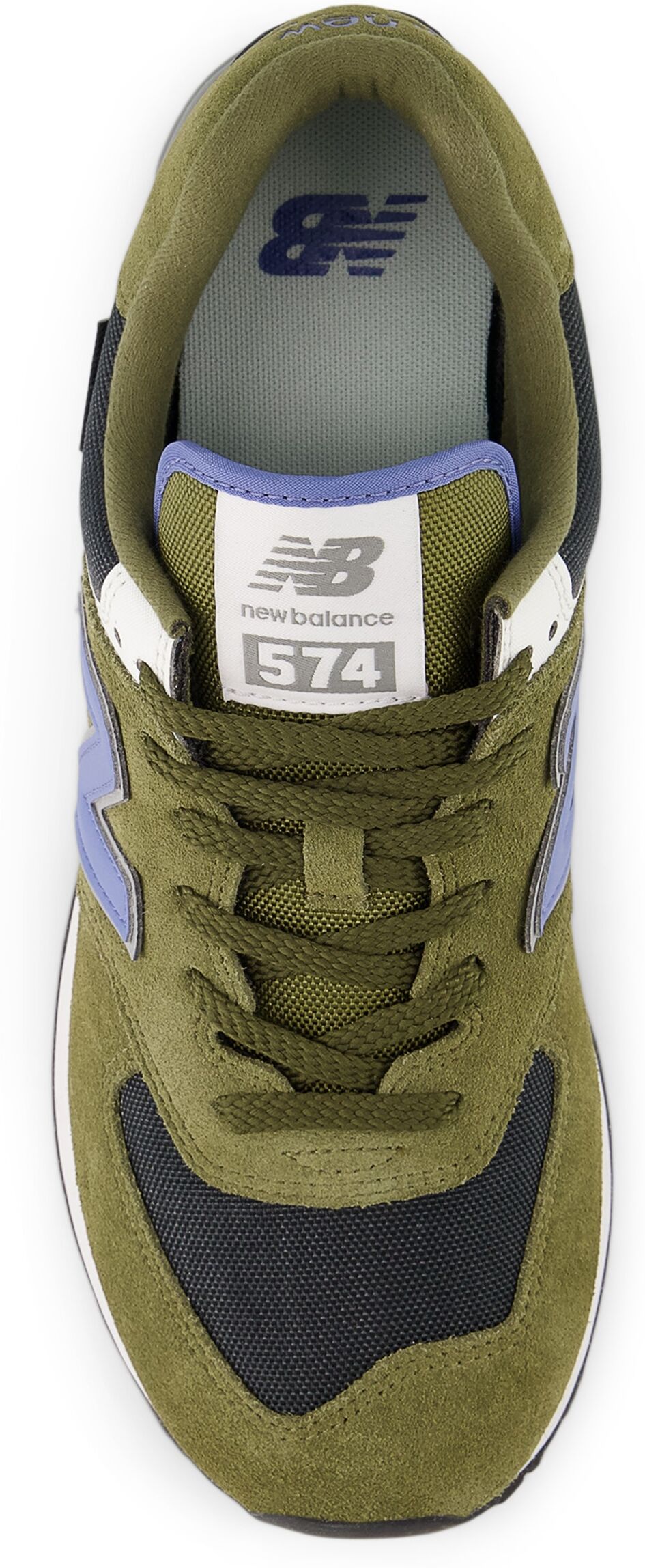 Sneaker NEW BALANCE "574", Damen, Gr. 38, grün (lighter nb burgundy), Leder, Synthetik, Textil, Schuhe Sneaker, avec semelle en caoutchouc lighter nb burgundy 38
