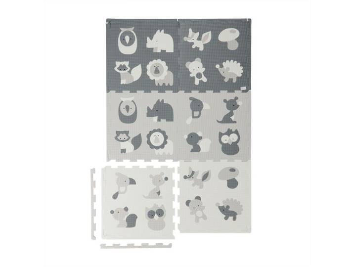Relaxdays Puzzlematte Tiere