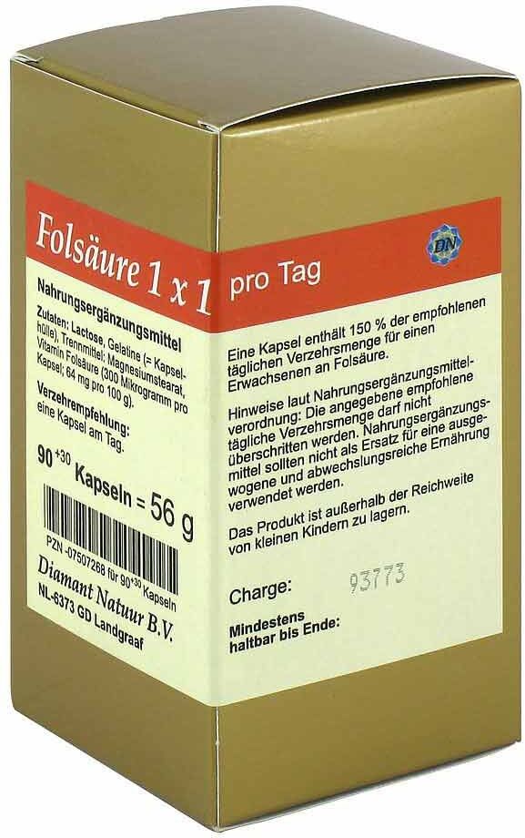 Folsäure 1x1 Pro Tag Kapseln