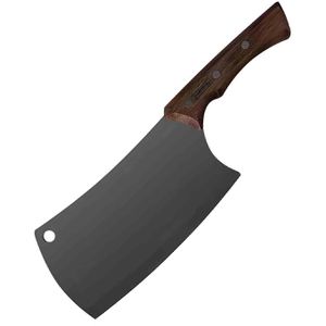Tramontina Hackmesser Churrasco Black, Holzgriff, Edelstahlklinge 17,5 cm