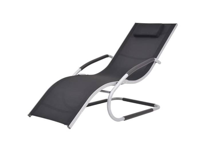 6242[TOP SELLER]Chaise longue de jardin Transat Plage multiposition Bain de Soleil Résistant à l'eau avec oreiller Aluminium et text