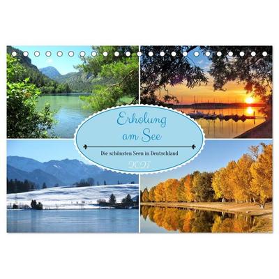 Erholung am See - Die schönsten Seen in Deutschland (Tischkalender 2027 DIN A5 quer), CALVENDO Monatskalender