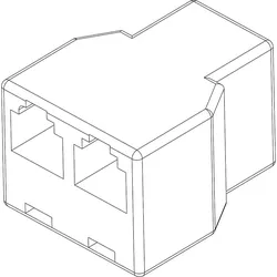 Adapter RJ12 6P6C 2F-1F - 8732922632