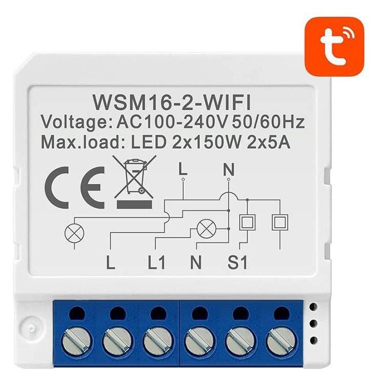 Avatto Smart Switch Module WiFi WSM16-W2 TUYA (Schaltaktor) (WSM16-W2)