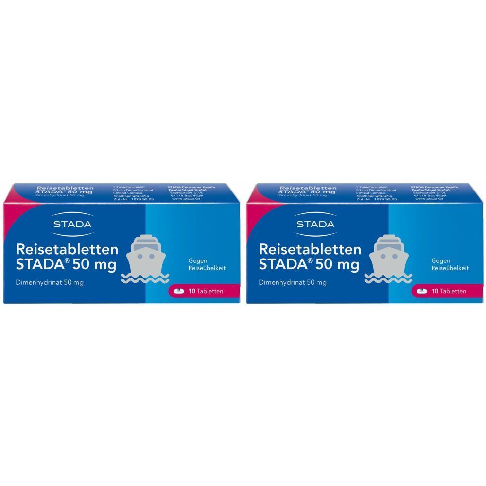 Reisetabletten Stada Doppelpack 2x10 St Tabletten