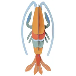 WANDDEKO Rustikaler Flusskrebs 4/18 cm