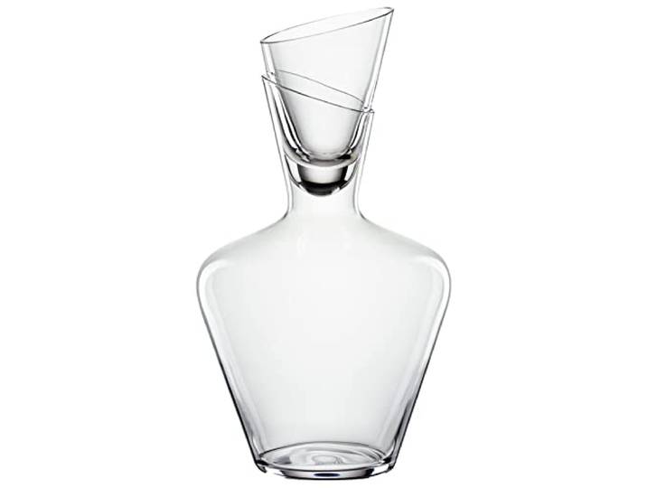 Spiegelau Definition Dekanter – europäisch hergestellter Kristall-Weindekanter mit Stopfen für Rot oder Weiß – spülmaschinenfest, 940 ml, 1 Stück