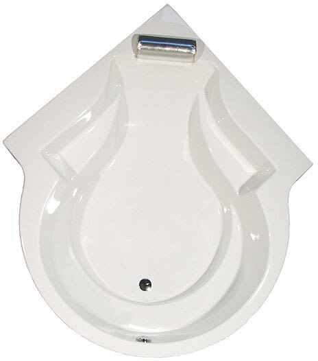 Caribia Santorin Long Eck-Badewanne 120 x 193 cm, Badewannen, 20740, weiß