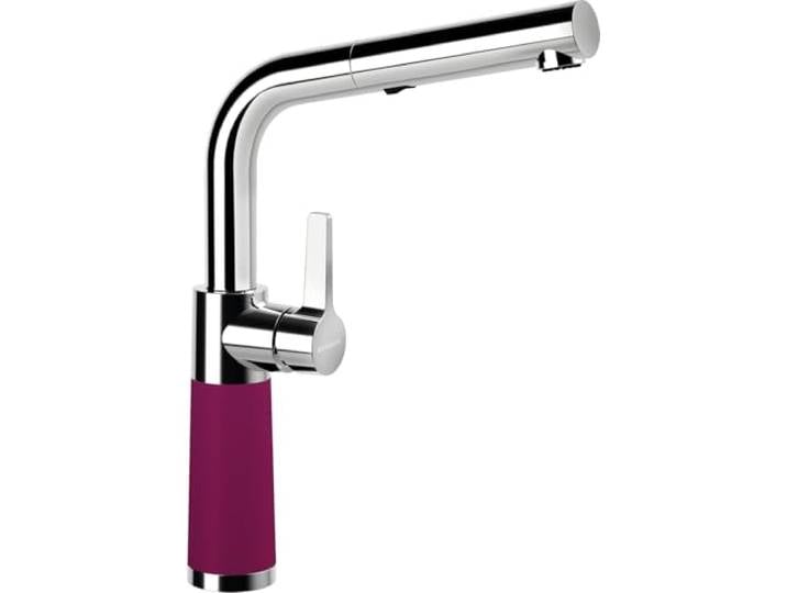 Schock 557120BRY Küchenarmatur SC-540 Berry – farbige Hochdruck Armatur CRISTADUR mit ausziehbarem Auslauf
