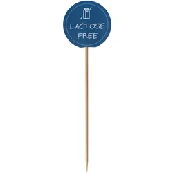 VEPATIM 600 Kennzeichnungspicker Deko-Picker "Laktosefrei" 12 cm blau