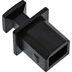 InLine Staubschutz für USB-B Buchse, 50 Stück, schwarz