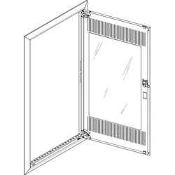 ABN GBRU27TM Blendrahmen + Mediatür 2x7 für UP-Feldverteiler, 2x7-reihig
