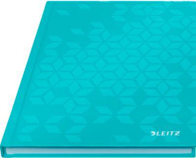 Notizbuch Leitz WOW, DIN A5, 80 linierte Blatt, Hardcover-Einband, FSC®-zertifiziert, eisblau
