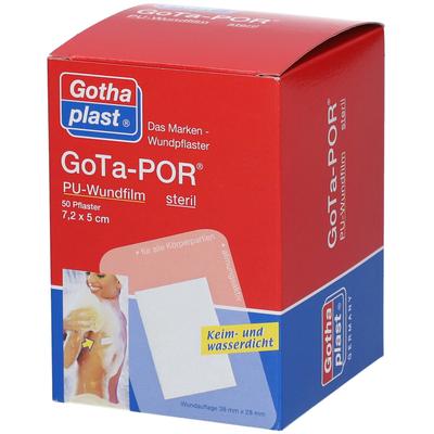 Gota-Por PU Wundfilm 7,2x5 cm steril Pflaster 50 St