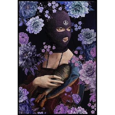 Vintage Leinwand Gemälde Poster maskierter Künstler Criss Bellini Druck Kunstwerke für Zuhause Wand Wohnzimmer Dekoration Bild cuadros