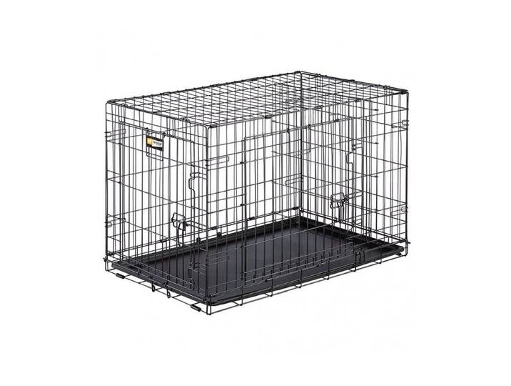 Tiertransportbox FERPLAST Dog-Inn 90 - faltbare Metallbox , schwarz, B:92,7cm H:62,5cm T:58,1cm, Metall, Tiertransportbehälter, Tiertransportbox